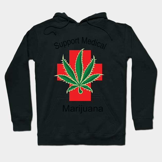 Support Medical Marijuana Hoodie by medicalmj